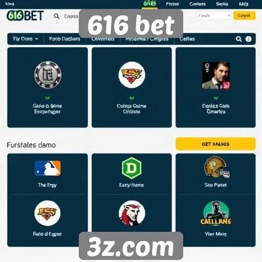 Novas funcionalidades do site 616 bet em destaque